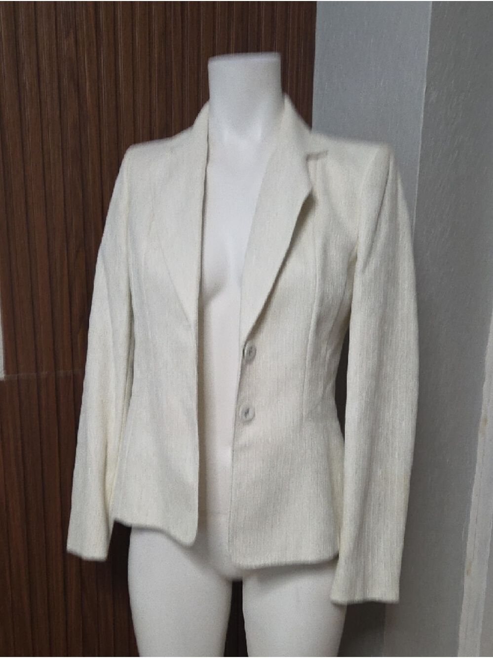 Anne Klein Skirt Suit Set, Ivory/Cream, Size 0 [1828]